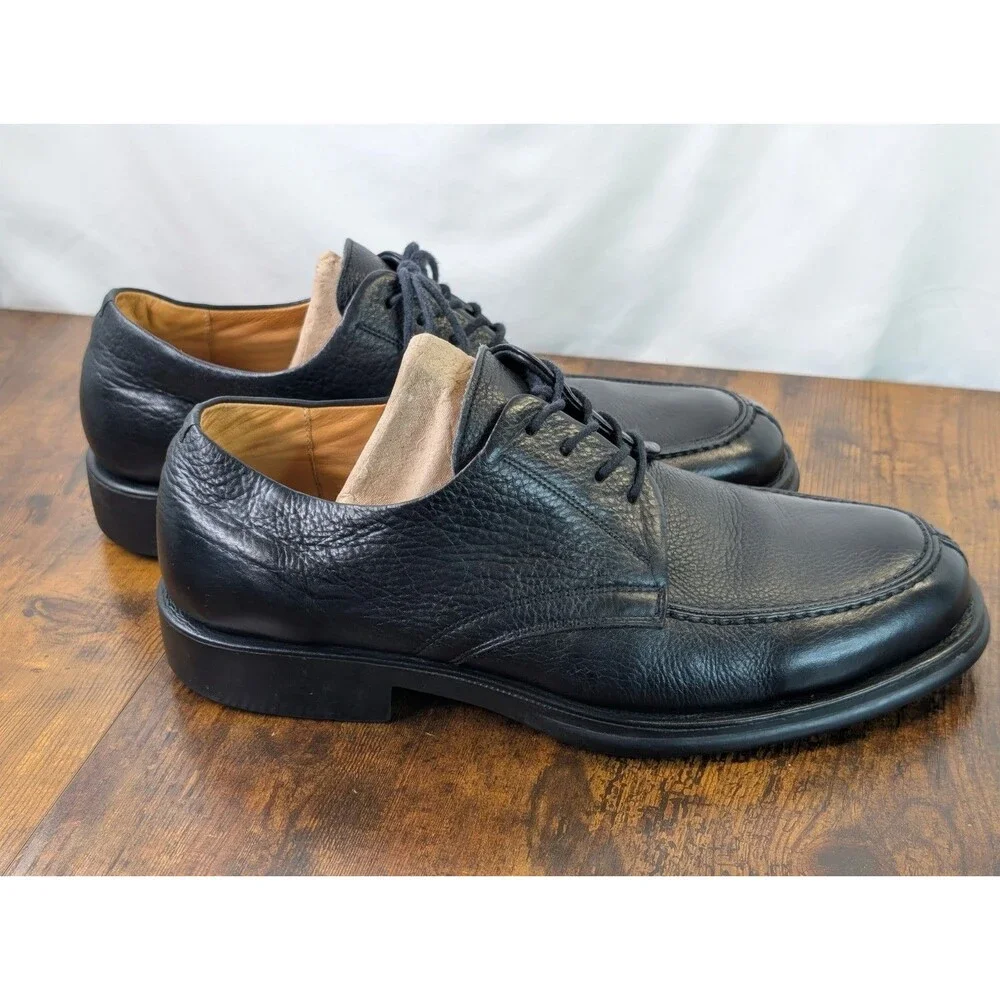 Sandro Moscoloni Vineyard Men Oxford Dress Shoes Black Leather Size 10.5 EUC